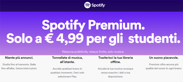 Spotify Premium per Studenti in Italia: quanto costa e come richiederlo 