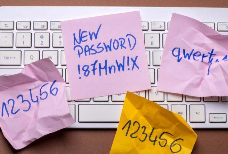 Password su post-it