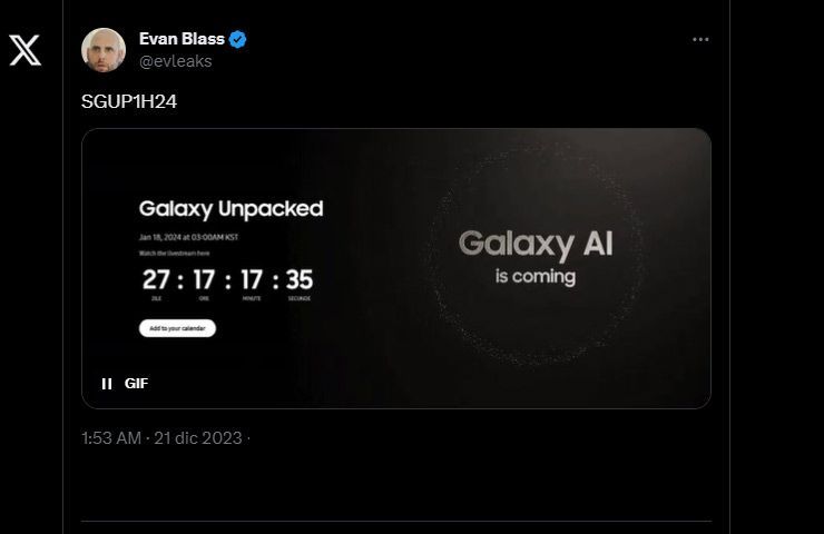 rumor possibile data del primo Samsung Galaxy Unpacked Event 2024