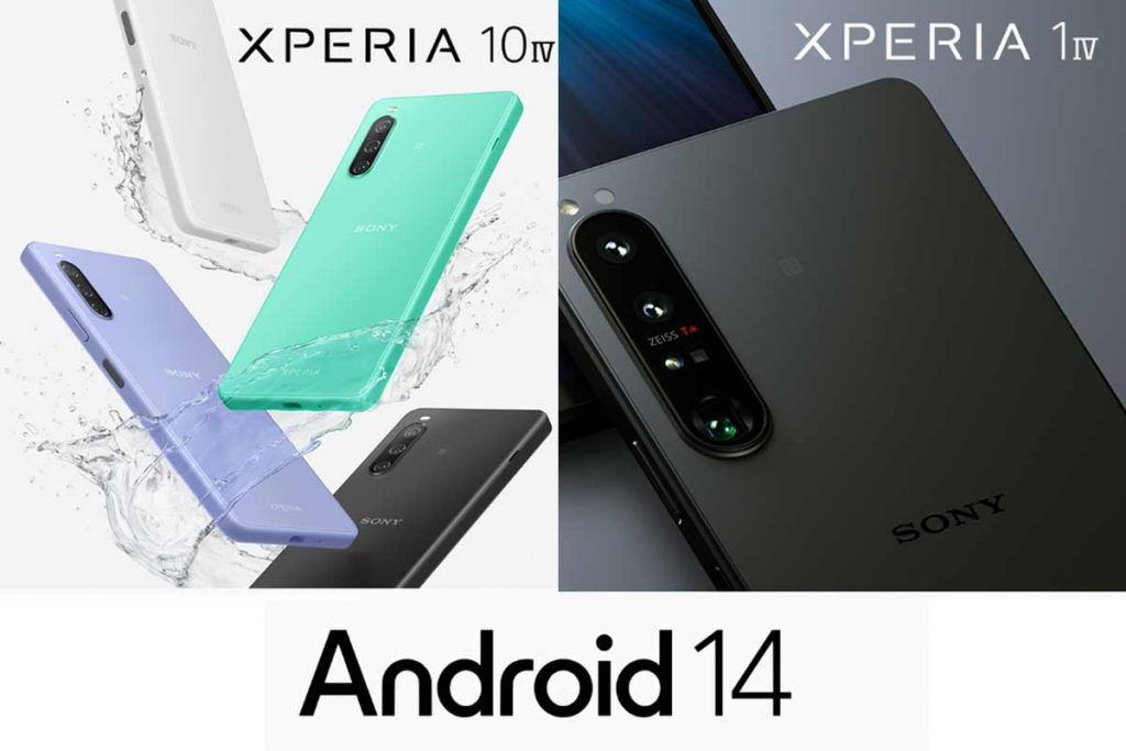 Android 14 arriva sugli smartphone Sony Xperia IV Series