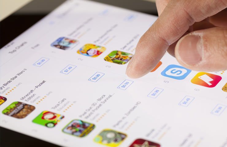 Apple App Store - navigazione tra app e giochi su iPad