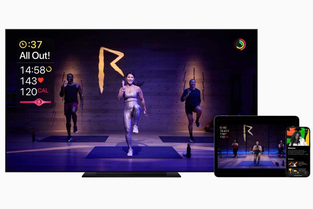 schermate di Apple Fitness+ con le prime novità del 2024