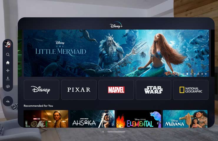 Disney+ su Apple Vision Pro