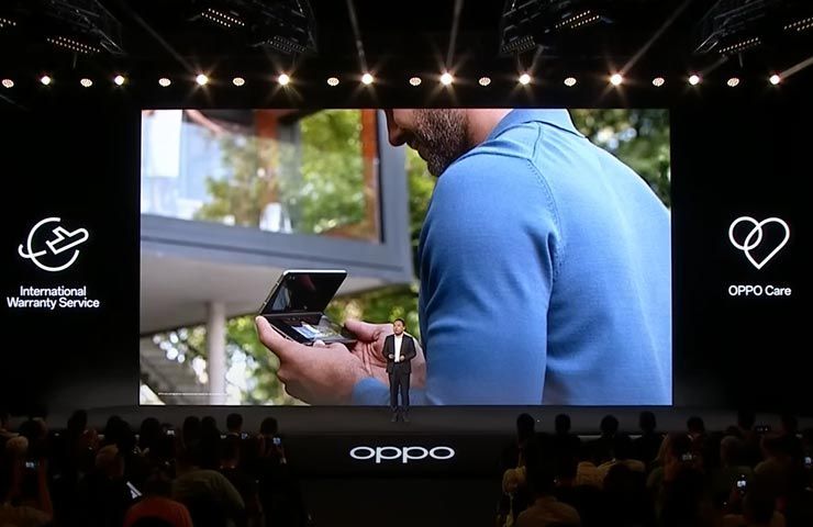 Frame dal lancio globale di Oppo Find N3 Series il 19 ottobre 2023