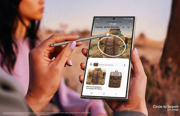 Funzione 'Cerchia e cerca con Google' su Galaxy S24