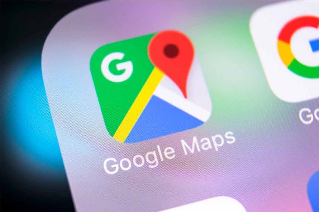 App Google Maps su smartphone
