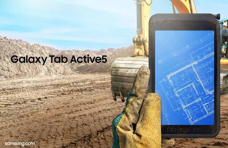 Il tablet Samsung Tab Active5 si può utilizzare indossando guanti