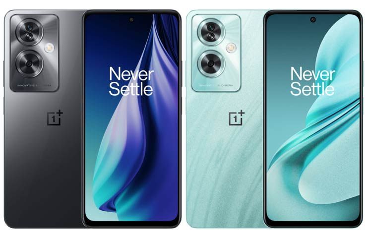 smartphone OnePlus Nord N30 SE 5G nei colori Cyan Sparkle e Black Satin