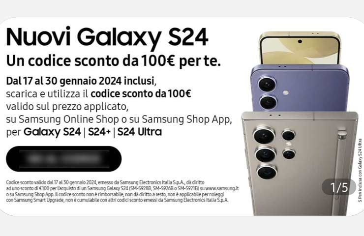 Samsung Galaxy S24 Series - 100 euro di sconto da Samsung Members