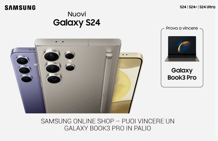 Samsung Galaxy S24 Series - Concorso per vincere un Galaxy Book3 Pro