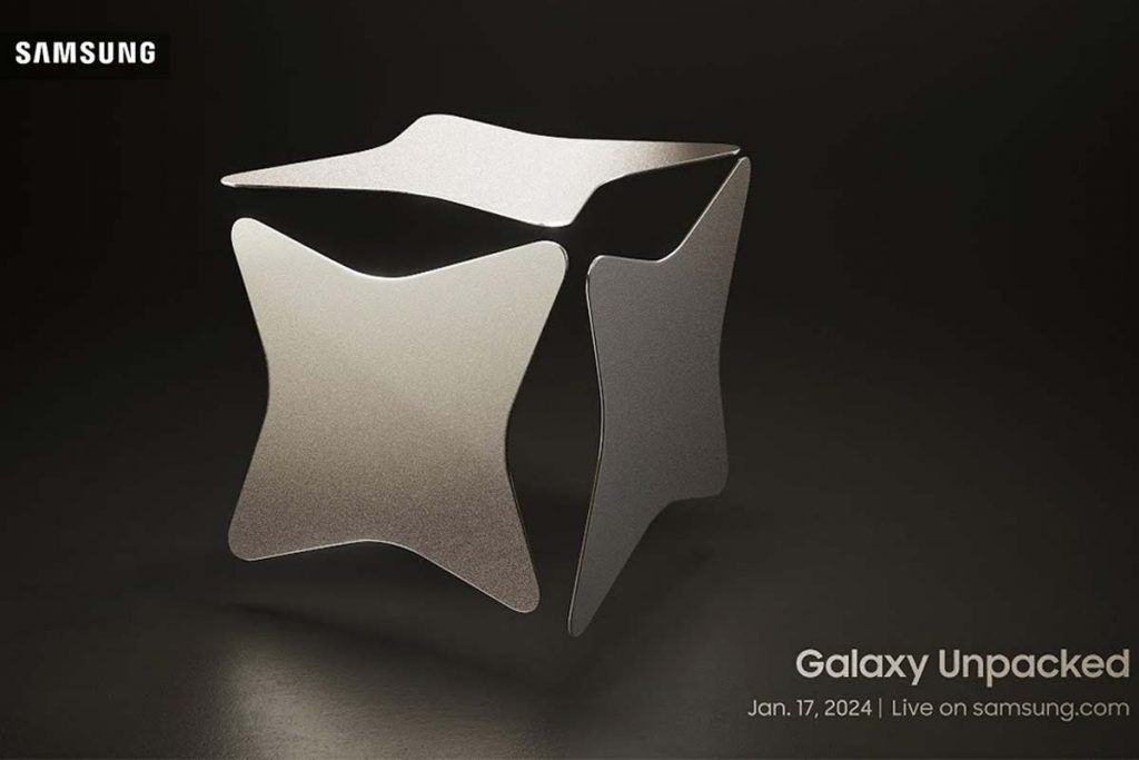 Samsung Galaxy S24 - invito evento Galaxy Unpacked del 17 Gennaio 2024