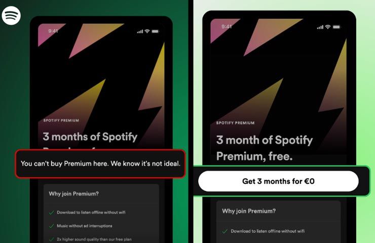 Spotify - cosa cambia dal 7 marzo 2024 per gli utenti Apple in UE