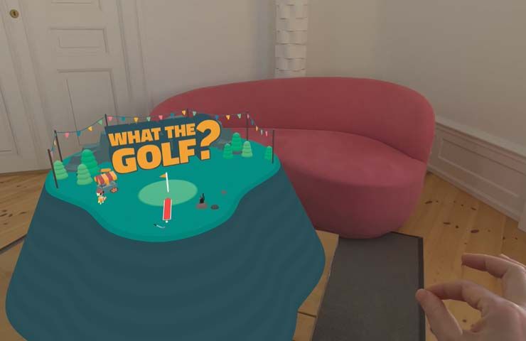 Apple Vision Pro - demo gioco spaziale 'That The Golf'