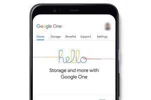 Google One - homepage app mobile
