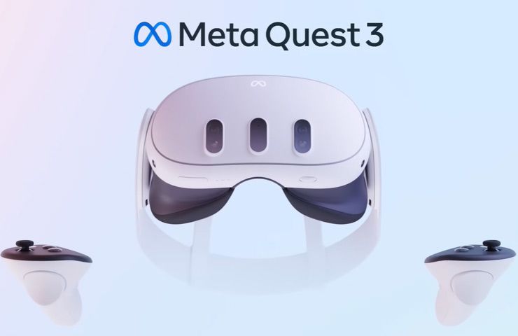 Meta Quest 3 - controller e visore per la realtà virtuale