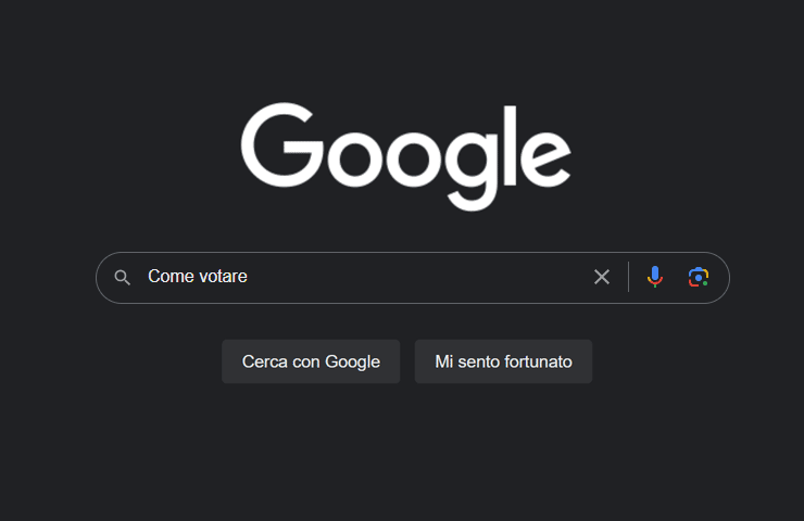 Ricerca Google 'come votare'