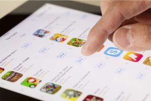 app store di Apple su iPad