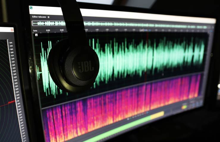 Esempio di forma d'onda in Adobe Audition