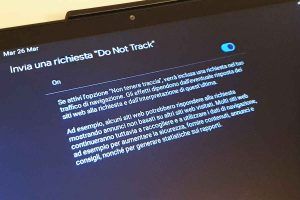 Google Chrome - funzione antitracciamento Do Not Track