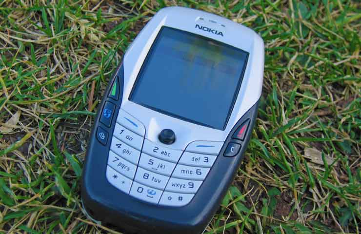 Nokia 6600 su prato verde
