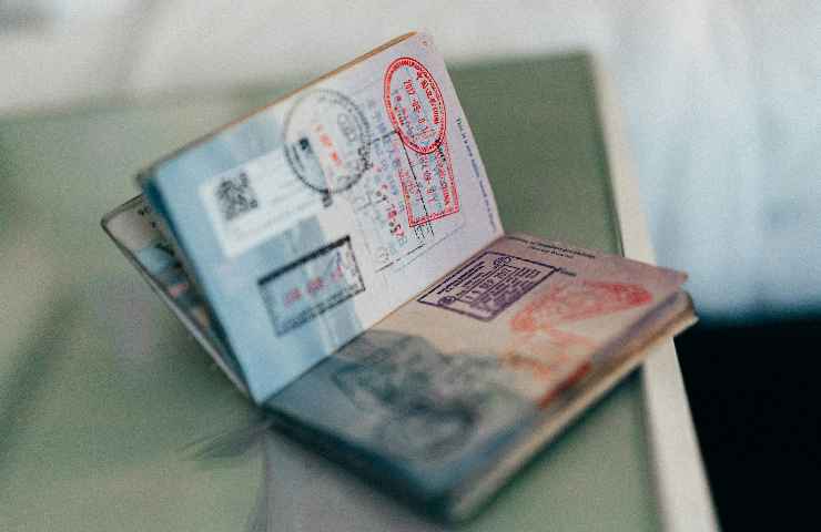 Passaporto con timbri Passaporto con timbri