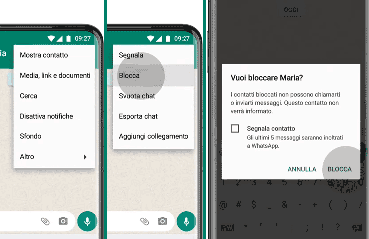 WhatsApp - come bloccare un contatto su smartphone