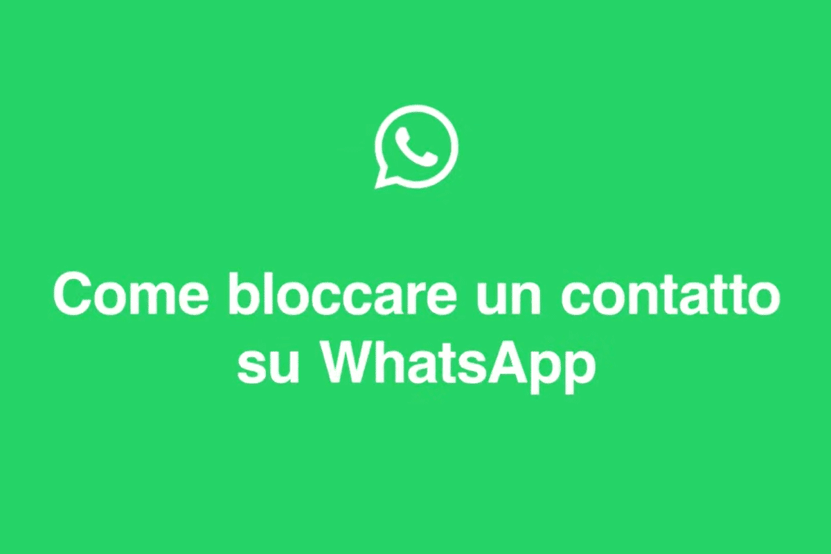 schermata come bloccare un contatto su WhatsApp