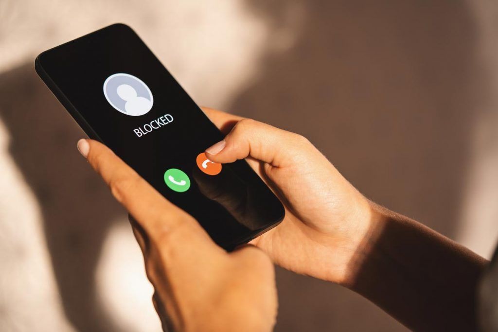 blocco numero su smartphone
