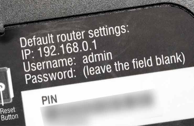 recuperare password WiFi da etichetta modem