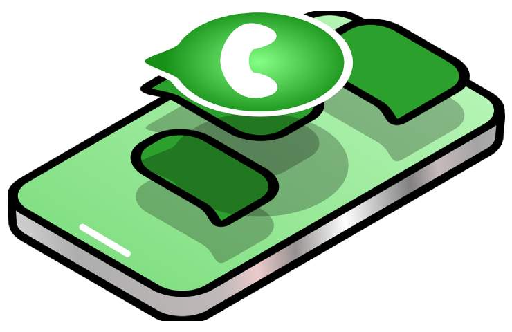 whatsapp logo cellulare disegno