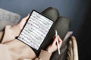 Partiture musicali su iPad