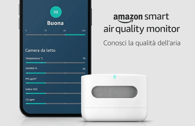 promo Amazon Smart Air Quality Monitor e app