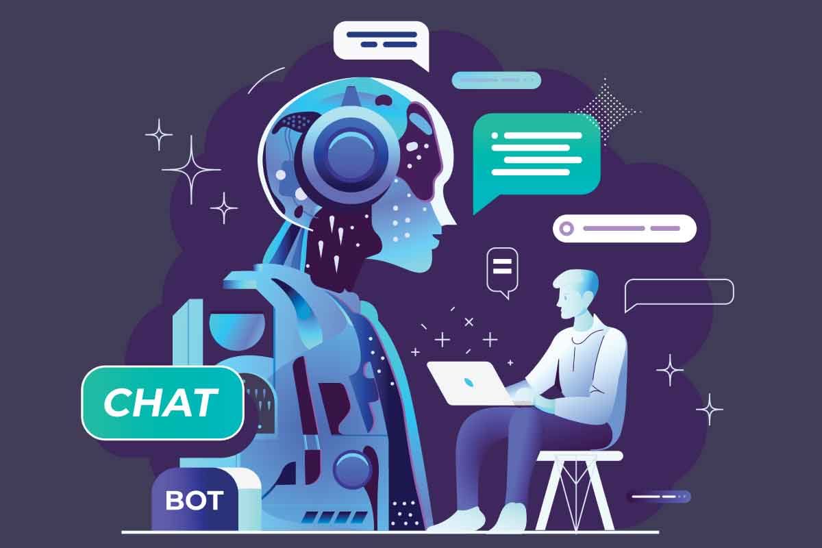 persona al computer usa strumenti di IA generativa