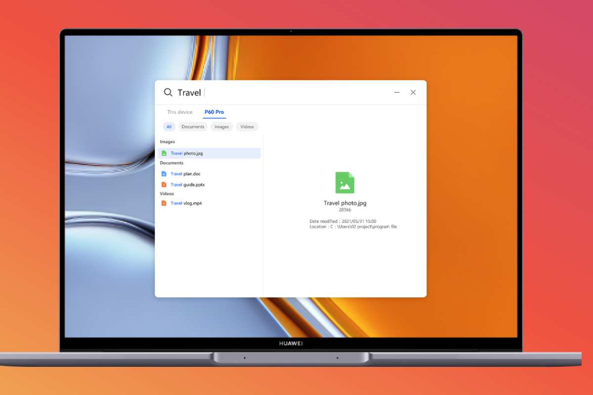 matebook schermata